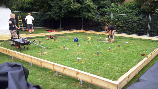 9m x 8m Bardwell Classroom layout with Ground Screws